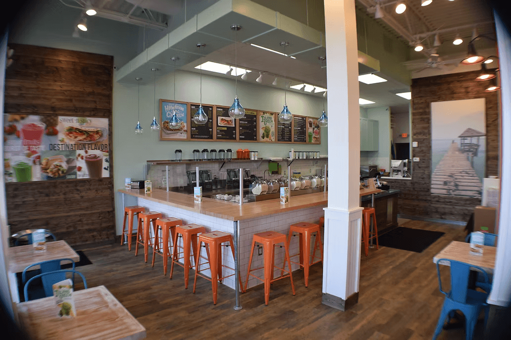 Modern commercial restaurant interior